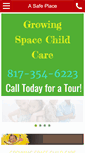 Mobile Screenshot of growingspacechildcare.com